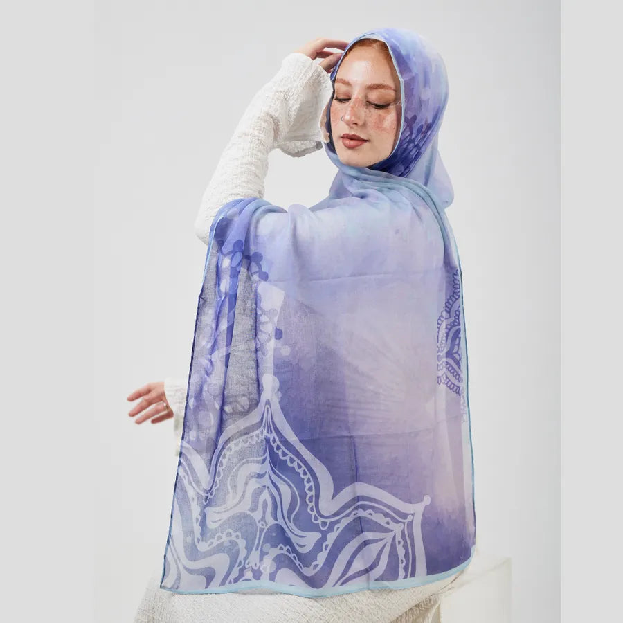 Mystic Waves Cotton Shash scarf