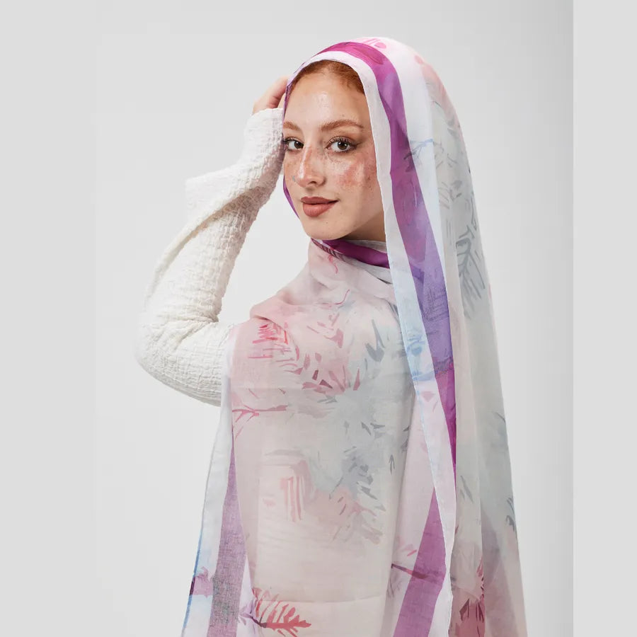 Rose Cotton Shash Printed scarf