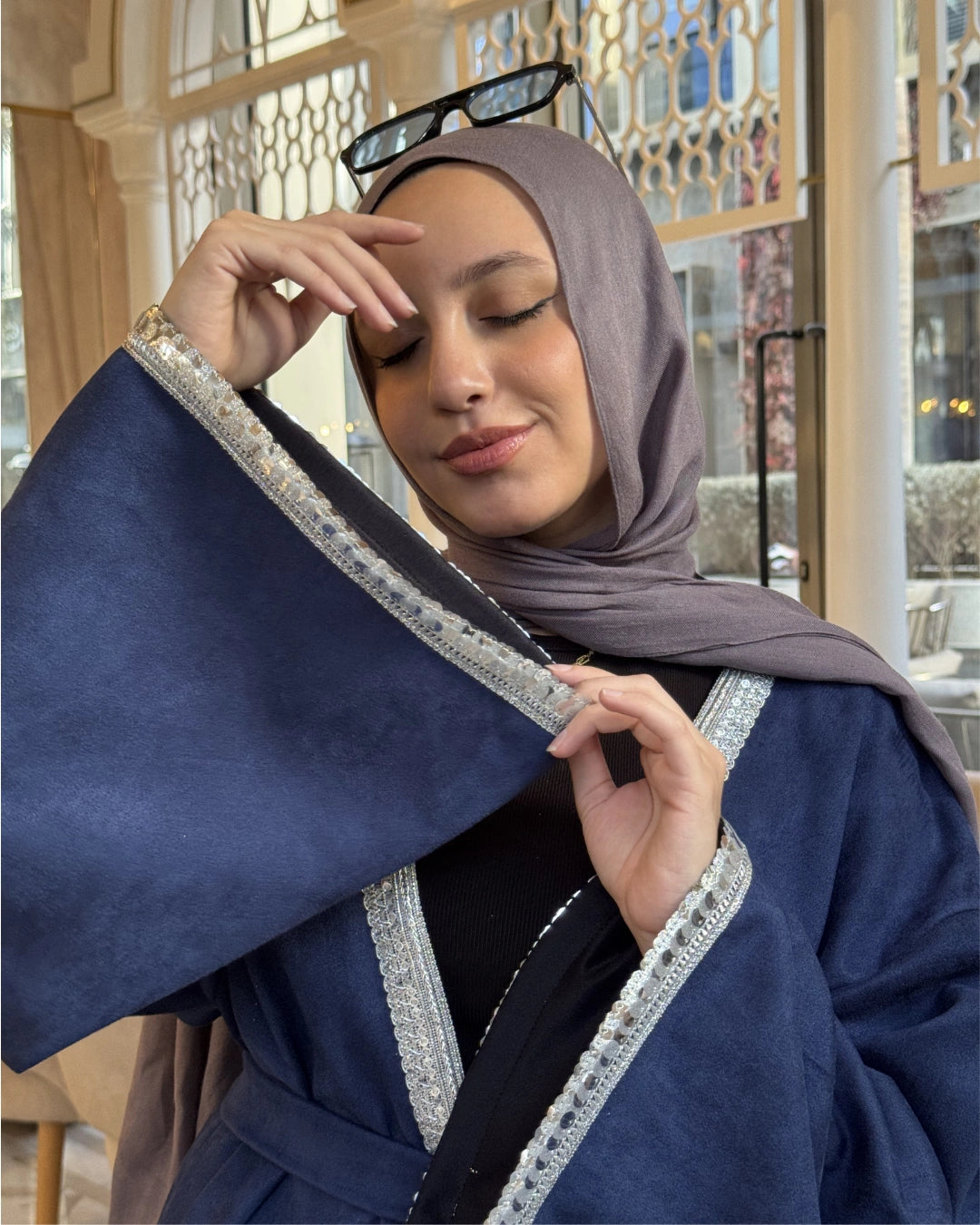 Silver Crescent Kimono