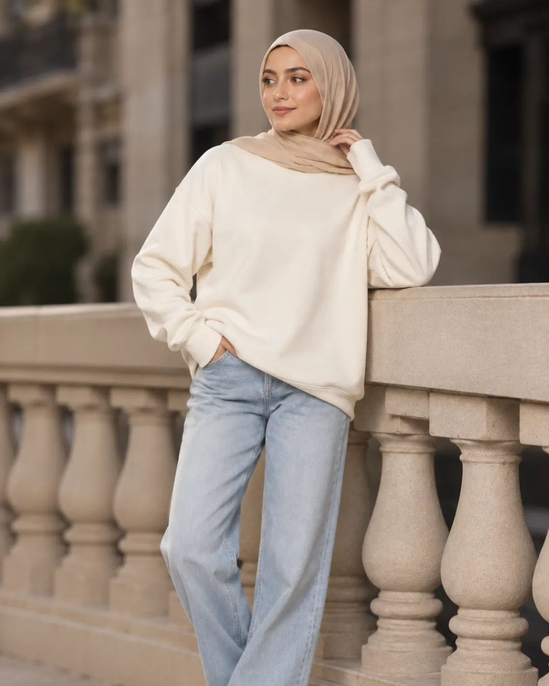 Oversized Thumbhole Sweatshirt